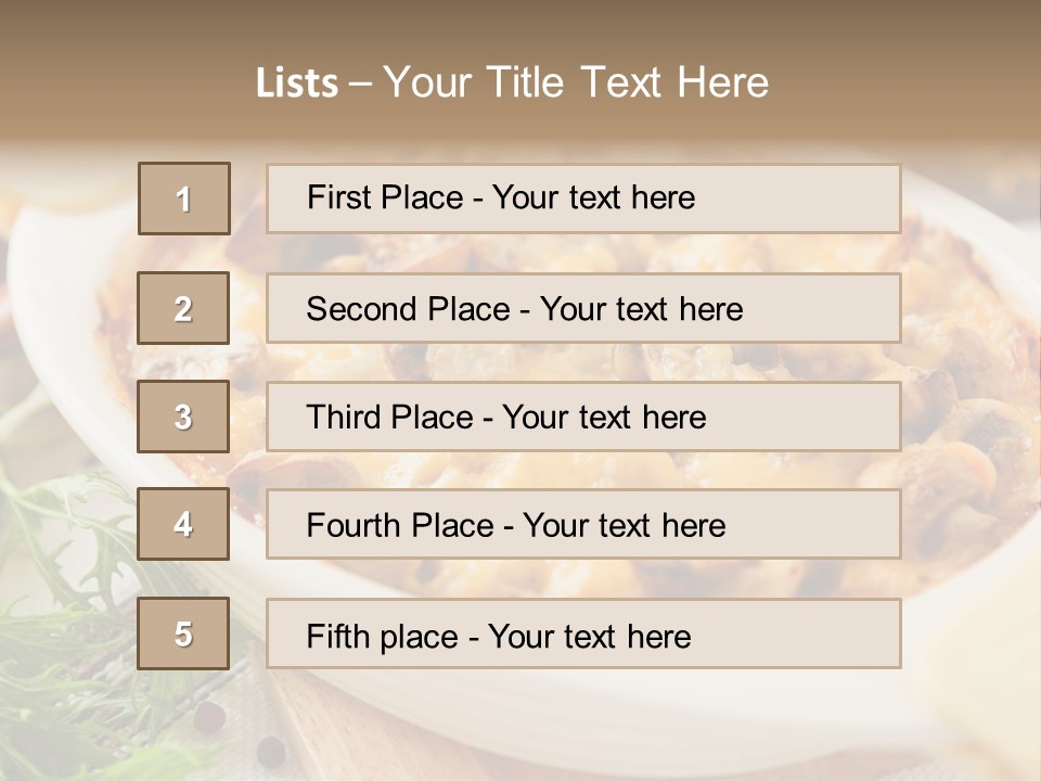Nutrition Closeup Healthy PowerPoint Template
