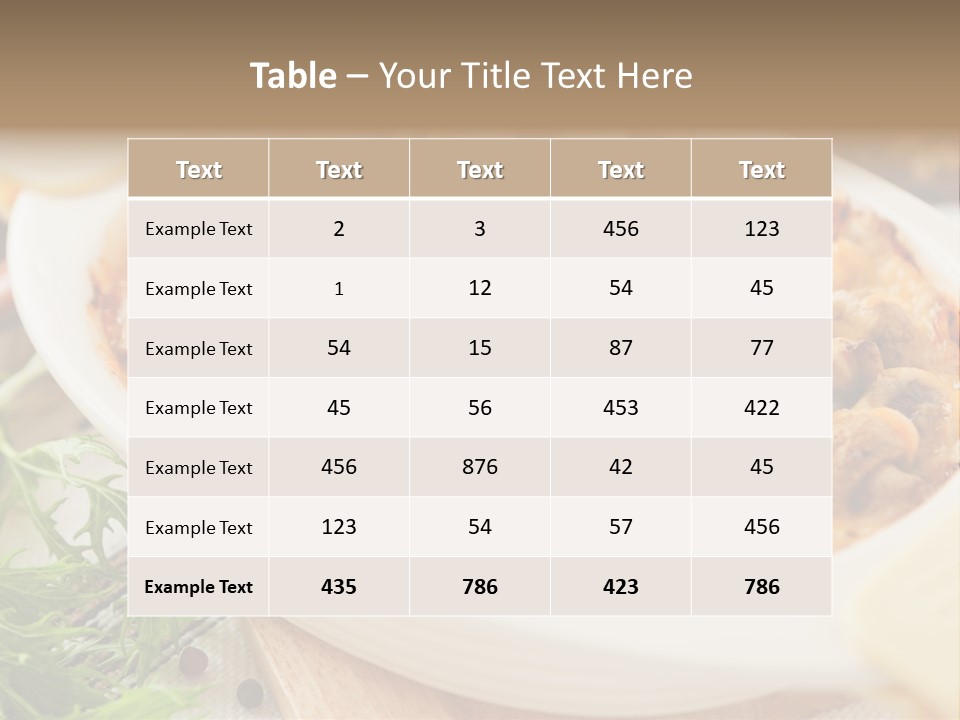 Nutrition Closeup Healthy PowerPoint Template
