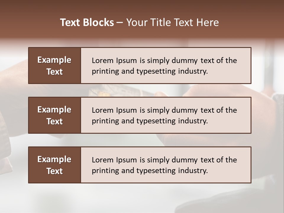 Giving Paying Pay PowerPoint Template
