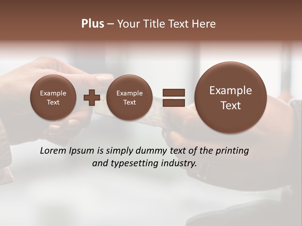 Giving Paying Pay PowerPoint Template