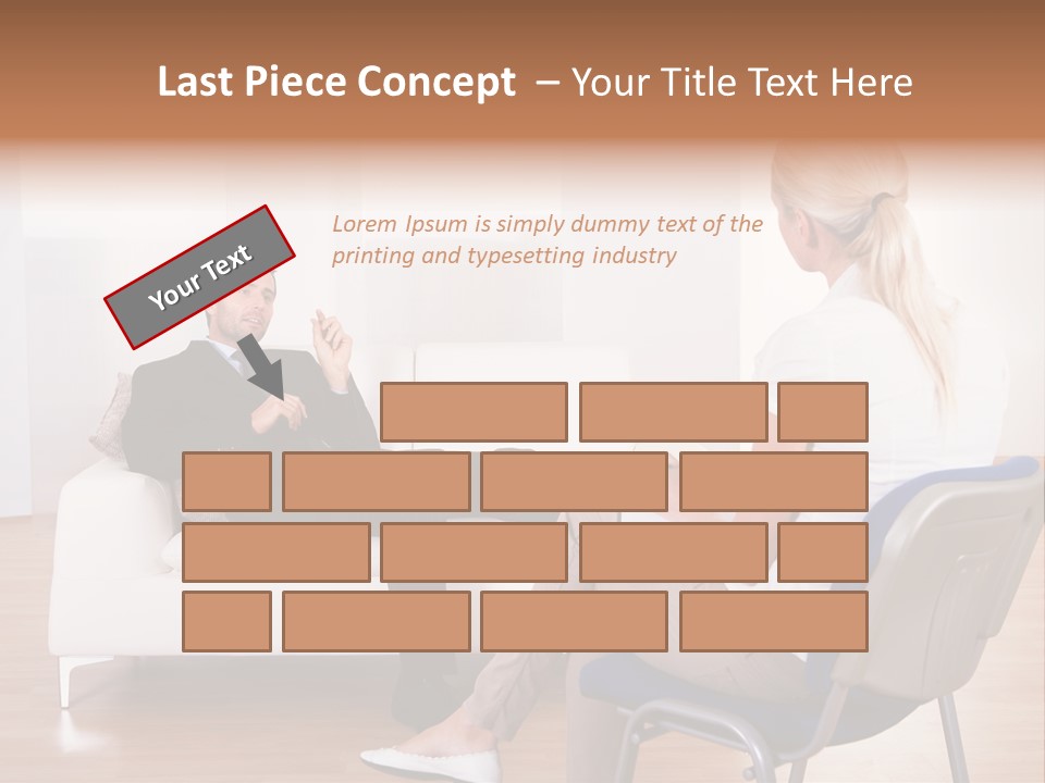 Depression Service Problem PowerPoint Template