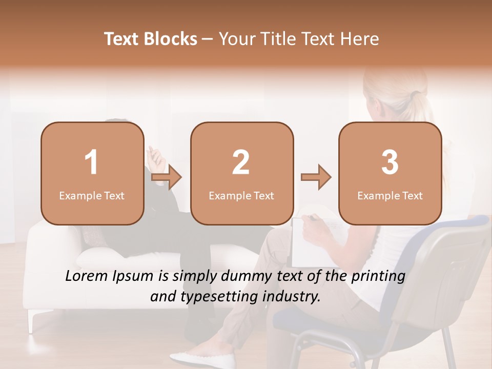 Depression Service Problem PowerPoint Template