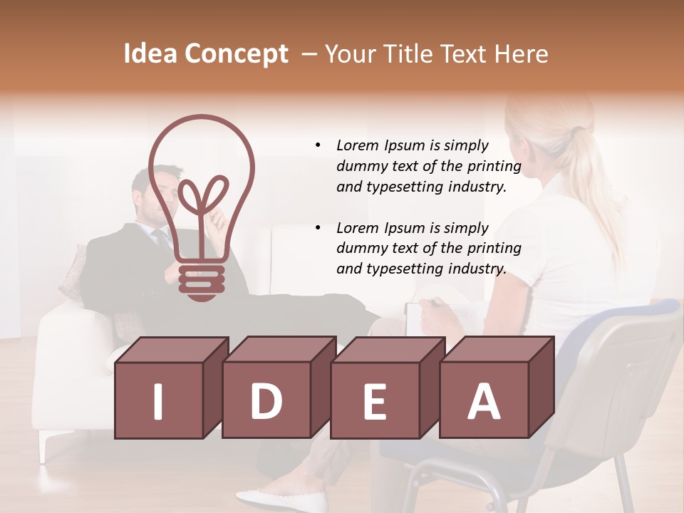 Depression Service Problem PowerPoint Template