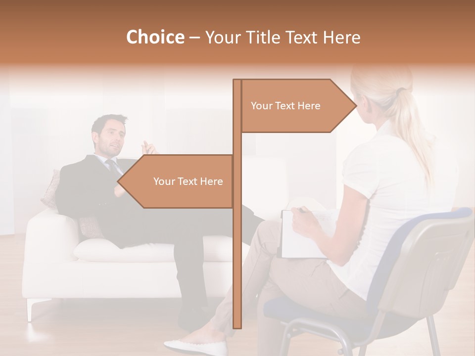 Depression Service Problem PowerPoint Template