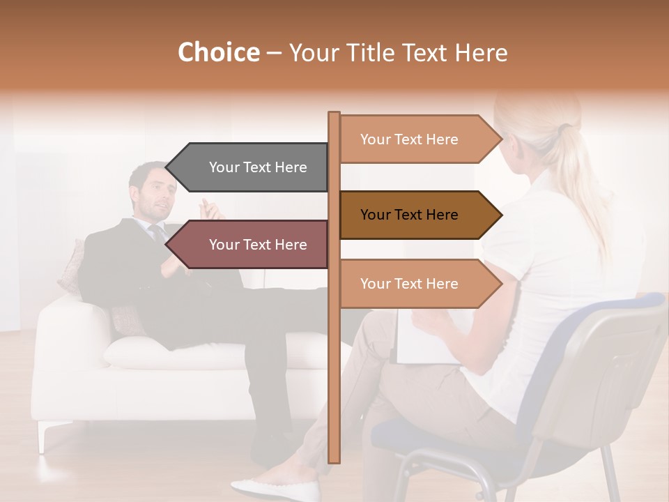 Depression Service Problem PowerPoint Template