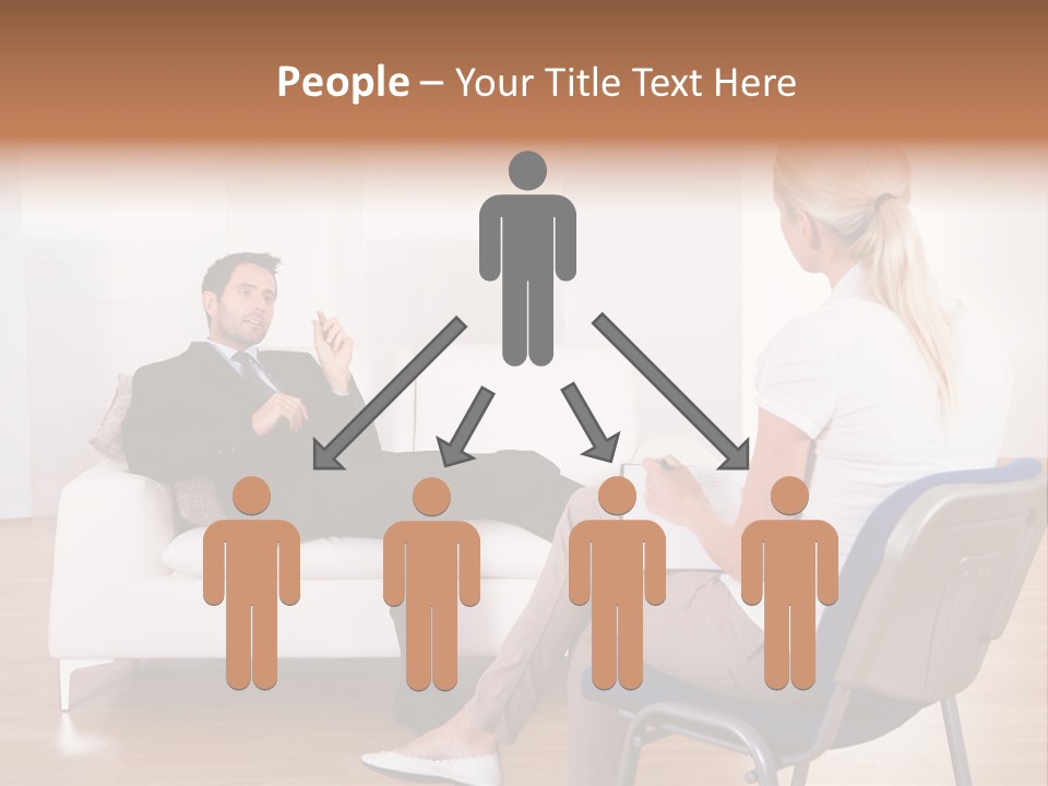 Depression Service Problem PowerPoint Template