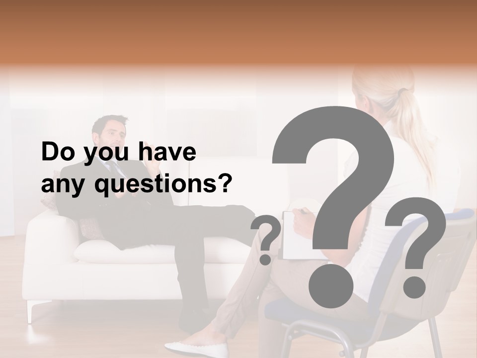 Depression Service Problem PowerPoint Template