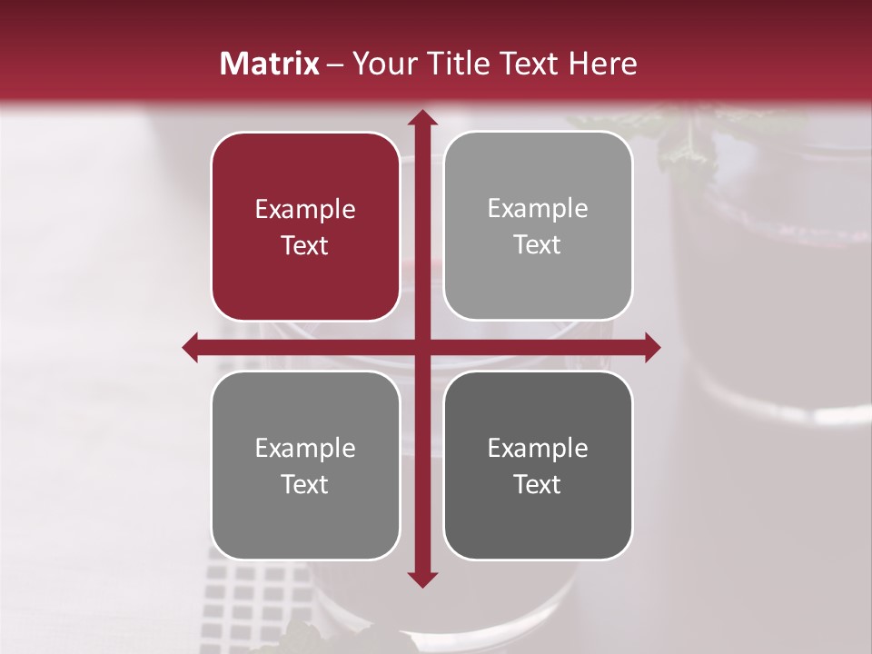 A Table Topped With Glasses Filled With Liquid PowerPoint Template