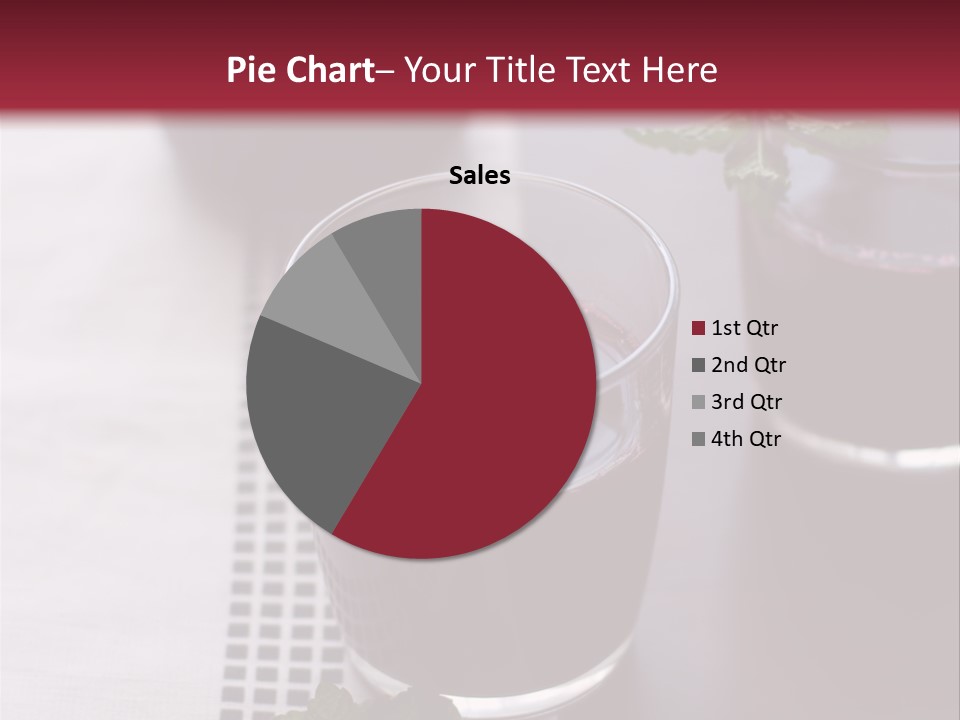 A Table Topped With Glasses Filled With Liquid PowerPoint Template