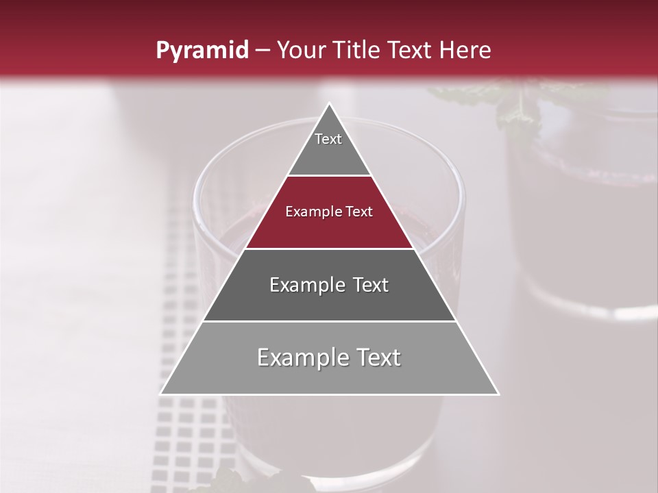 A Table Topped With Glasses Filled With Liquid PowerPoint Template