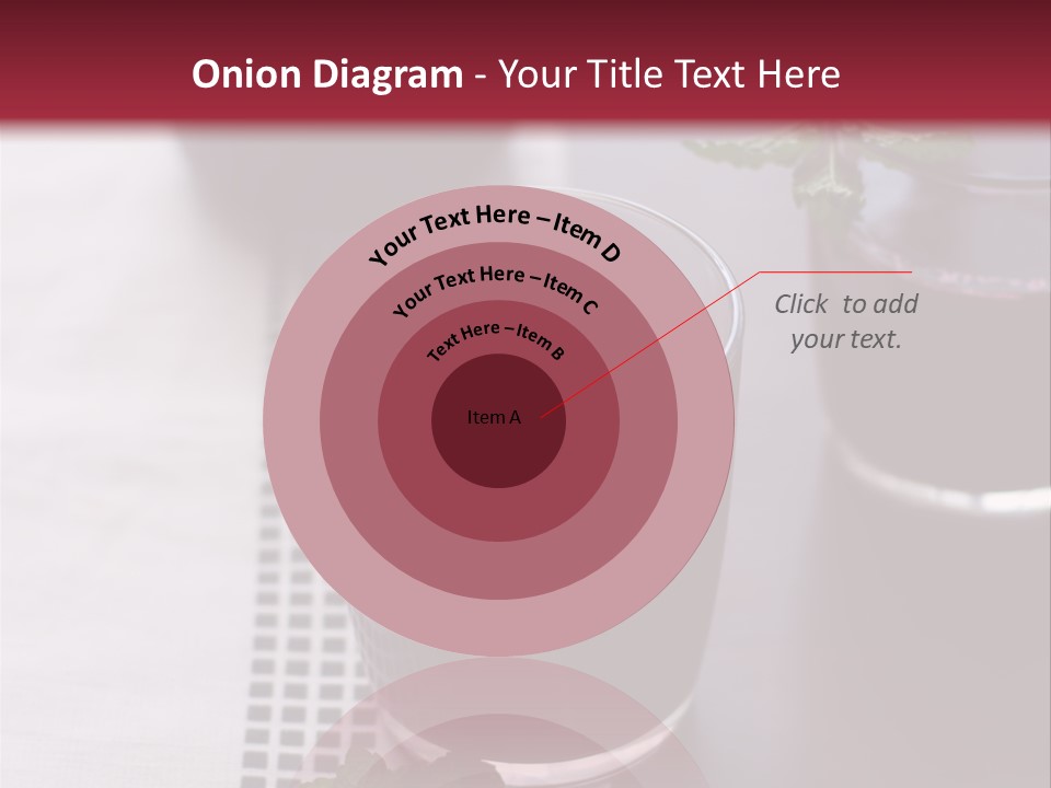 A Table Topped With Glasses Filled With Liquid PowerPoint Template