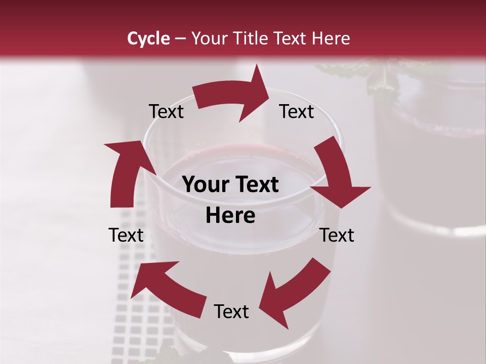 A Table Topped With Glasses Filled With Liquid PowerPoint Template