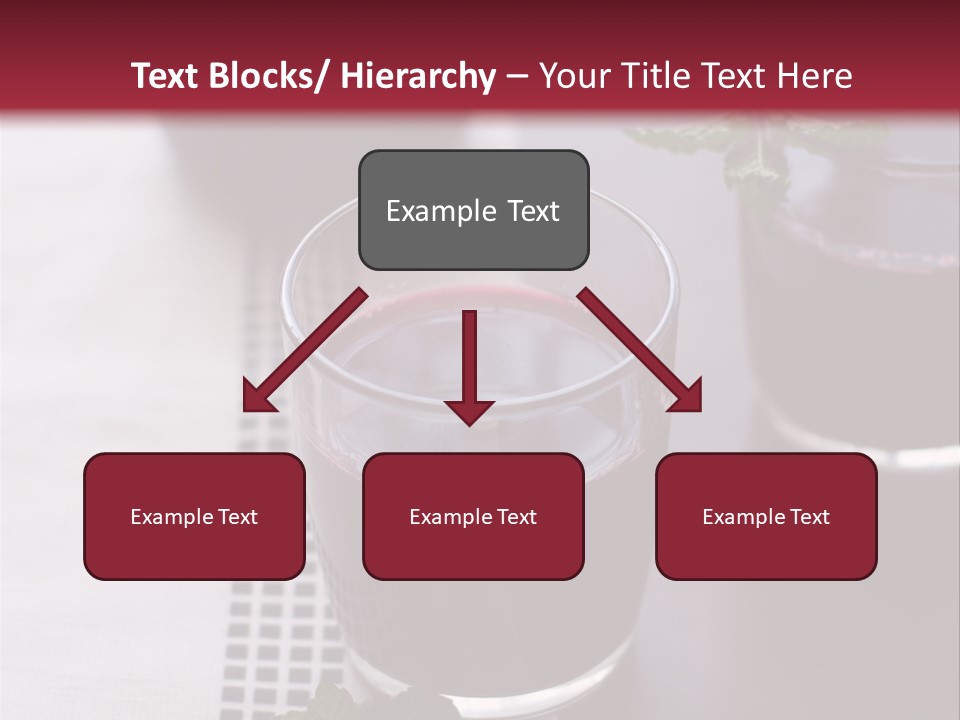 A Table Topped With Glasses Filled With Liquid PowerPoint Template