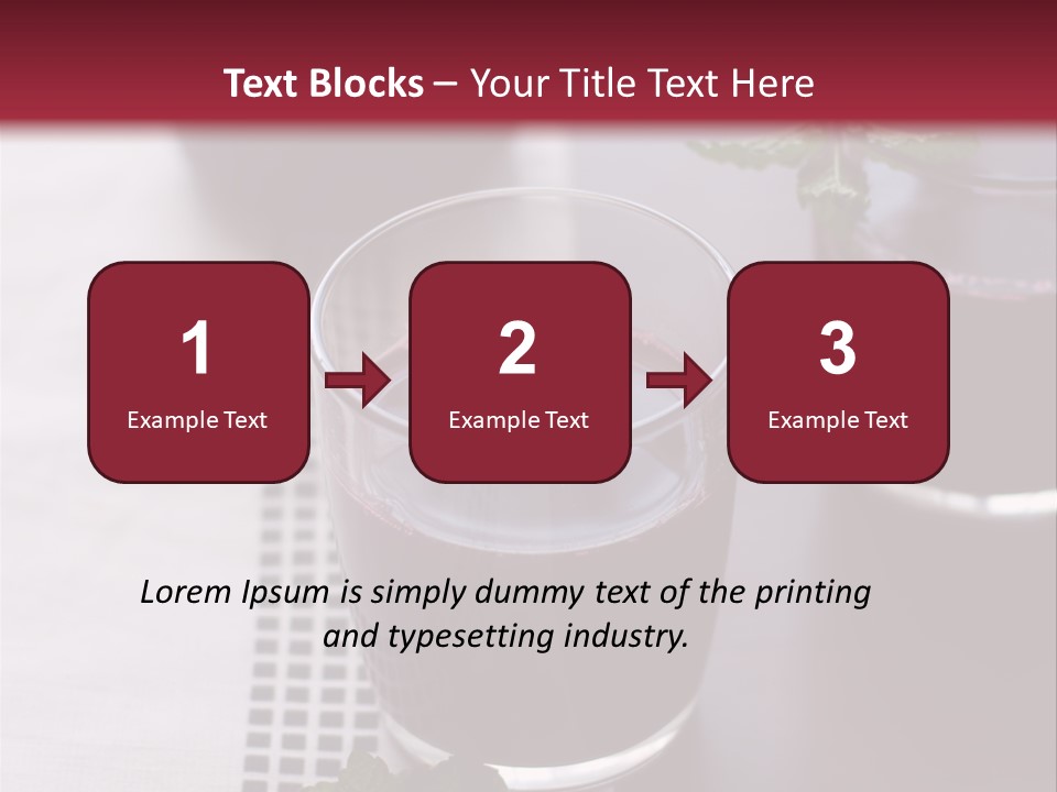 A Table Topped With Glasses Filled With Liquid PowerPoint Template