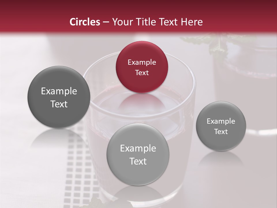 A Table Topped With Glasses Filled With Liquid PowerPoint Template
