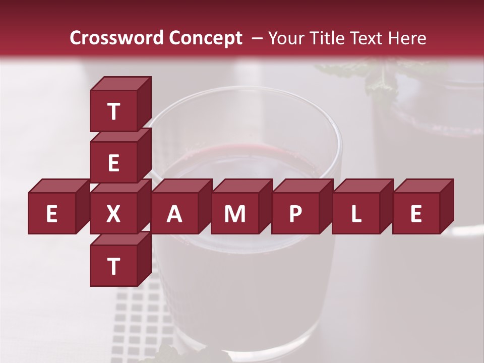 A Table Topped With Glasses Filled With Liquid PowerPoint Template