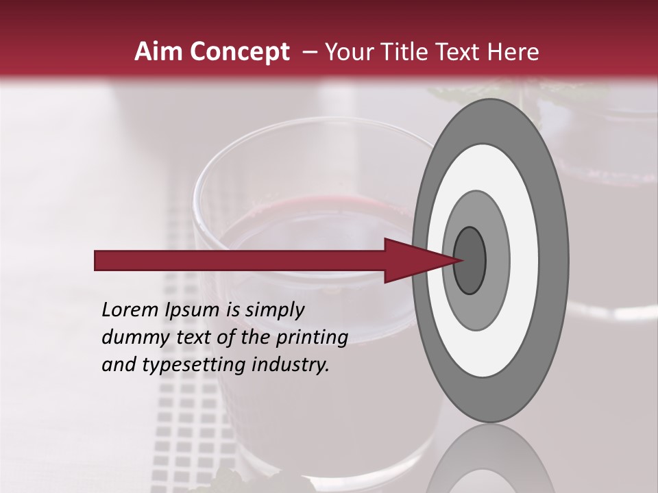 A Table Topped With Glasses Filled With Liquid PowerPoint Template