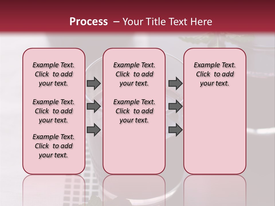 A Table Topped With Glasses Filled With Liquid PowerPoint Template