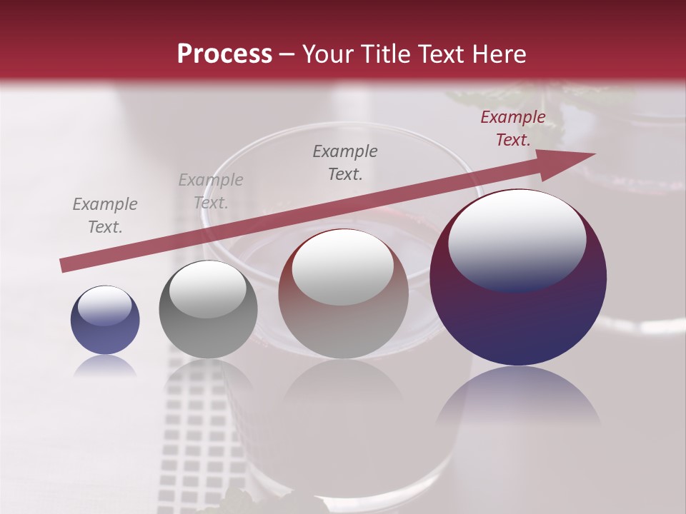 A Table Topped With Glasses Filled With Liquid PowerPoint Template