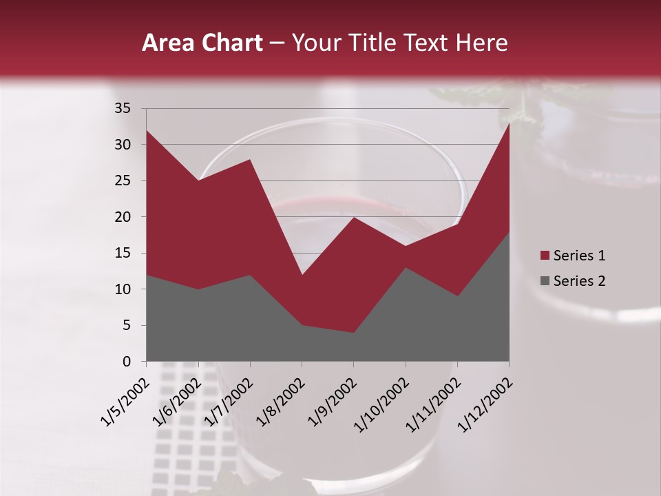 A Table Topped With Glasses Filled With Liquid PowerPoint Template