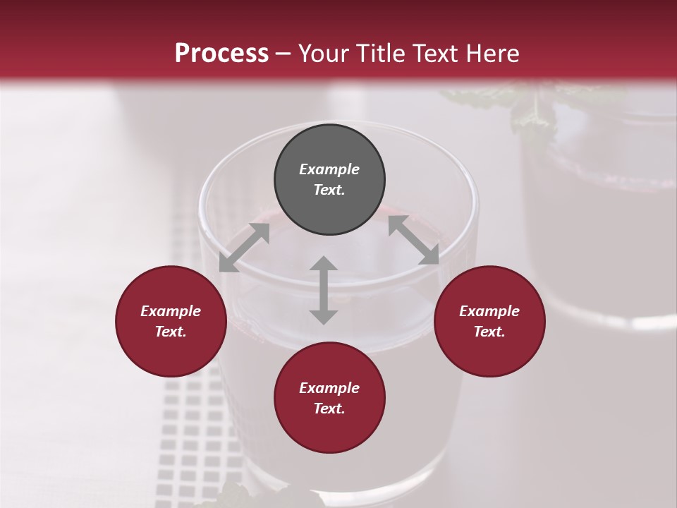 A Table Topped With Glasses Filled With Liquid PowerPoint Template