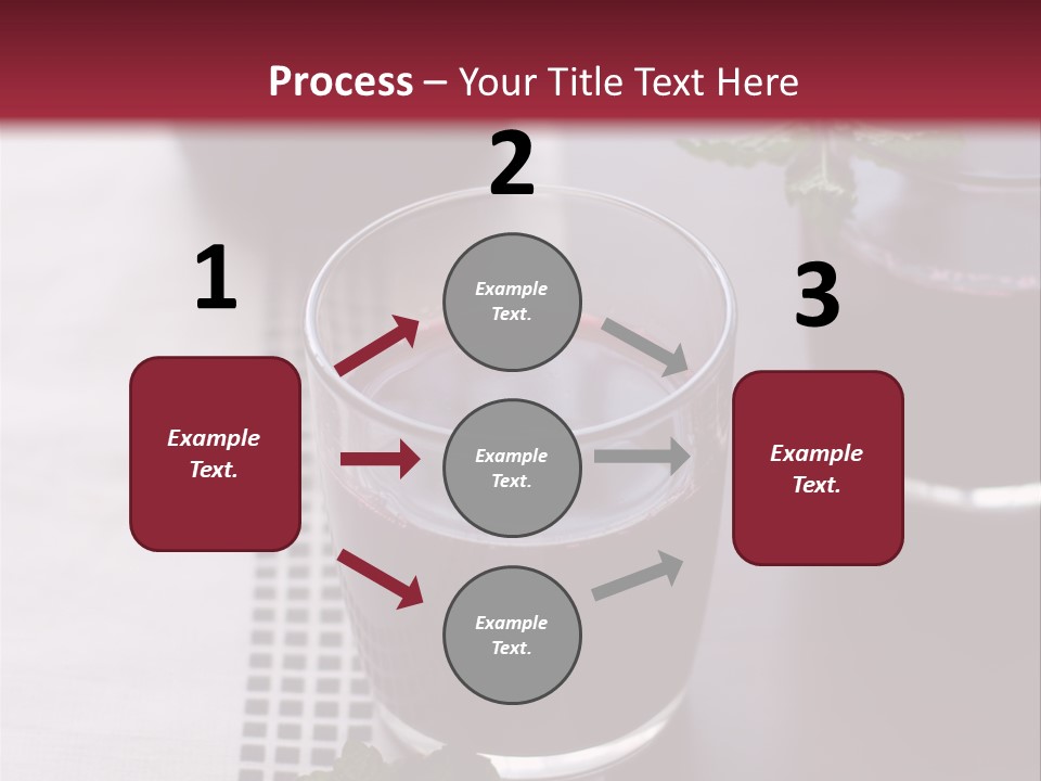 A Table Topped With Glasses Filled With Liquid PowerPoint Template
