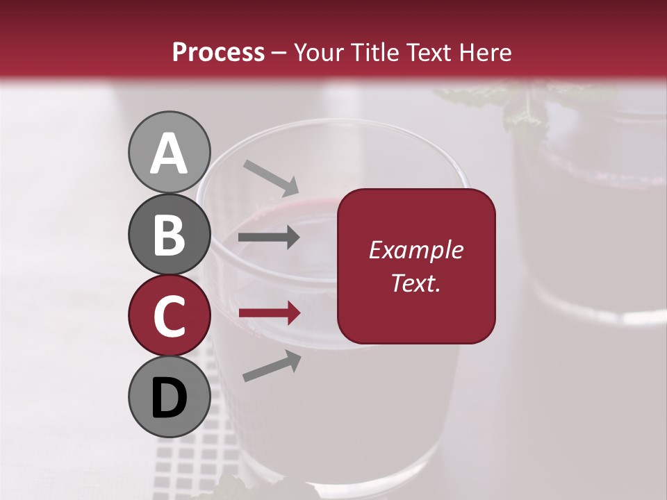 A Table Topped With Glasses Filled With Liquid PowerPoint Template