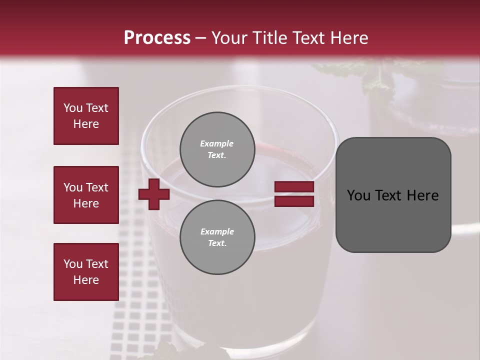 A Table Topped With Glasses Filled With Liquid PowerPoint Template