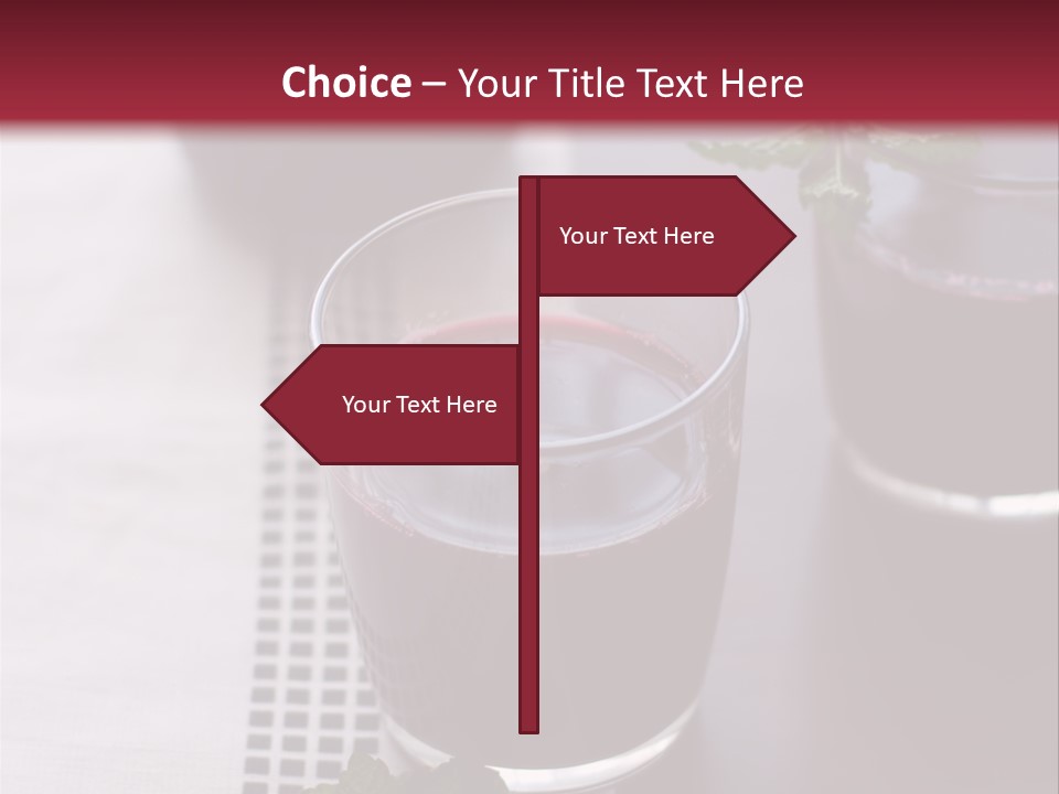 A Table Topped With Glasses Filled With Liquid PowerPoint Template