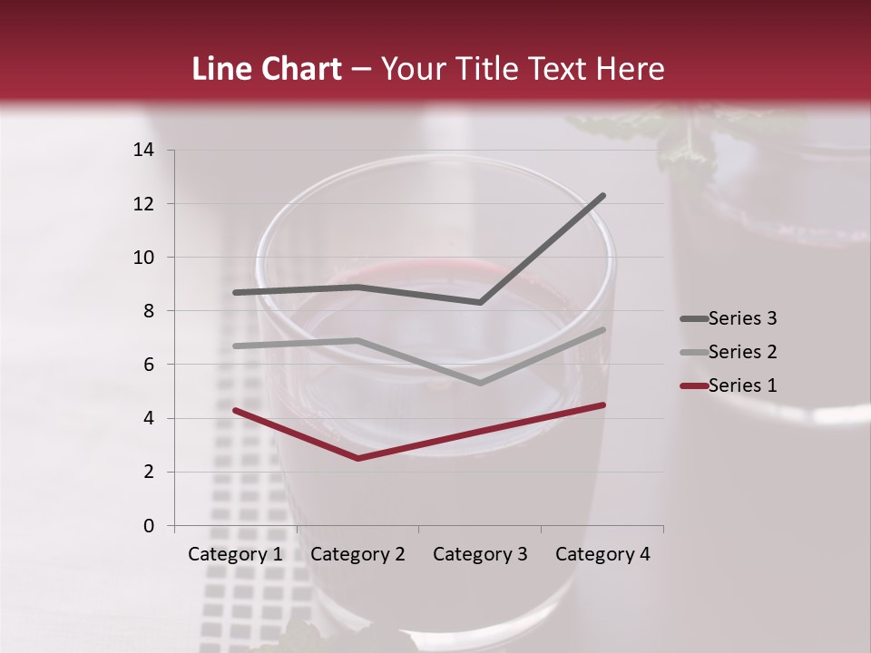 A Table Topped With Glasses Filled With Liquid PowerPoint Template