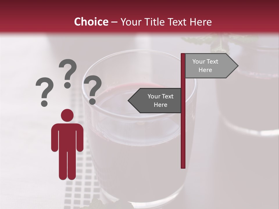 A Table Topped With Glasses Filled With Liquid PowerPoint Template