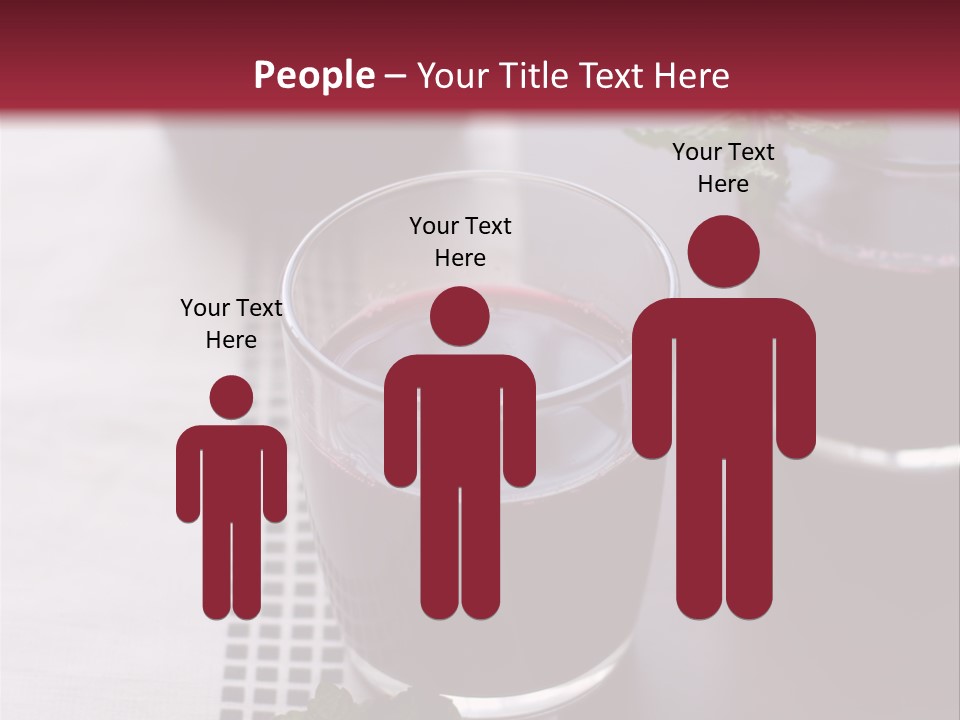 A Table Topped With Glasses Filled With Liquid PowerPoint Template