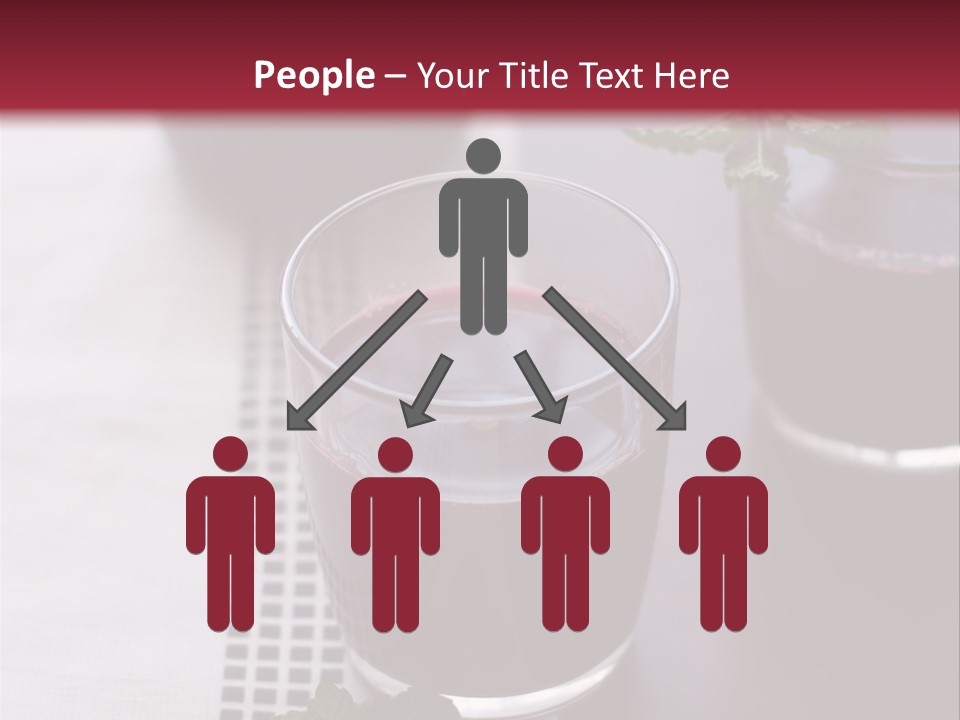A Table Topped With Glasses Filled With Liquid PowerPoint Template