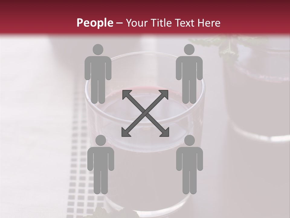 A Table Topped With Glasses Filled With Liquid PowerPoint Template