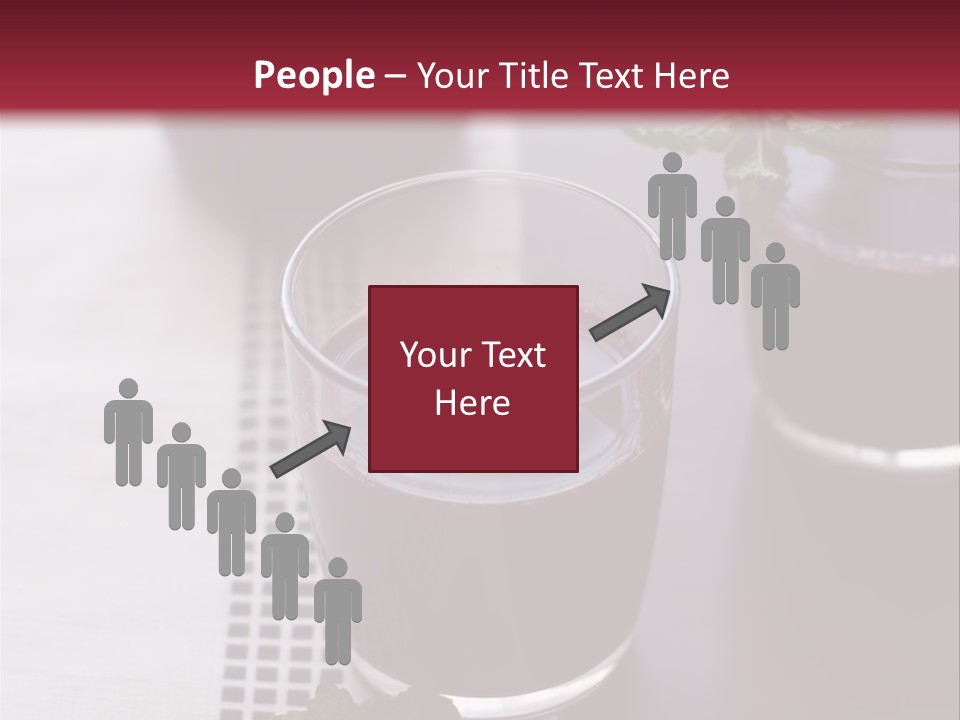 A Table Topped With Glasses Filled With Liquid PowerPoint Template