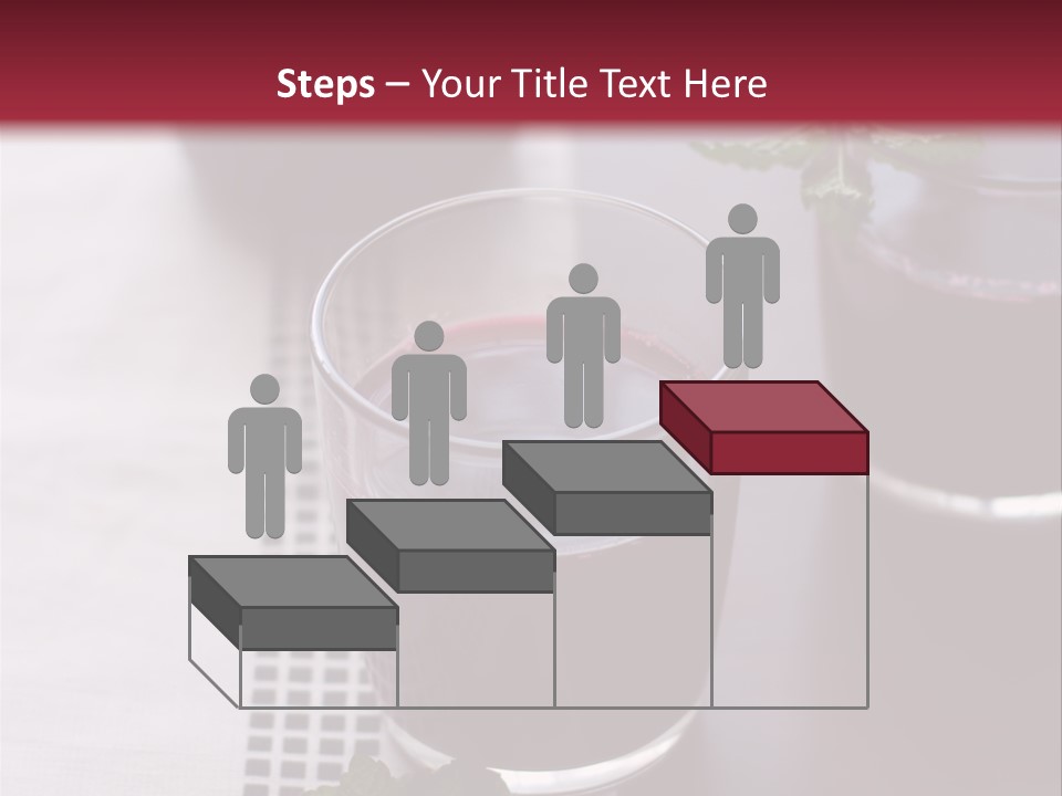 A Table Topped With Glasses Filled With Liquid PowerPoint Template