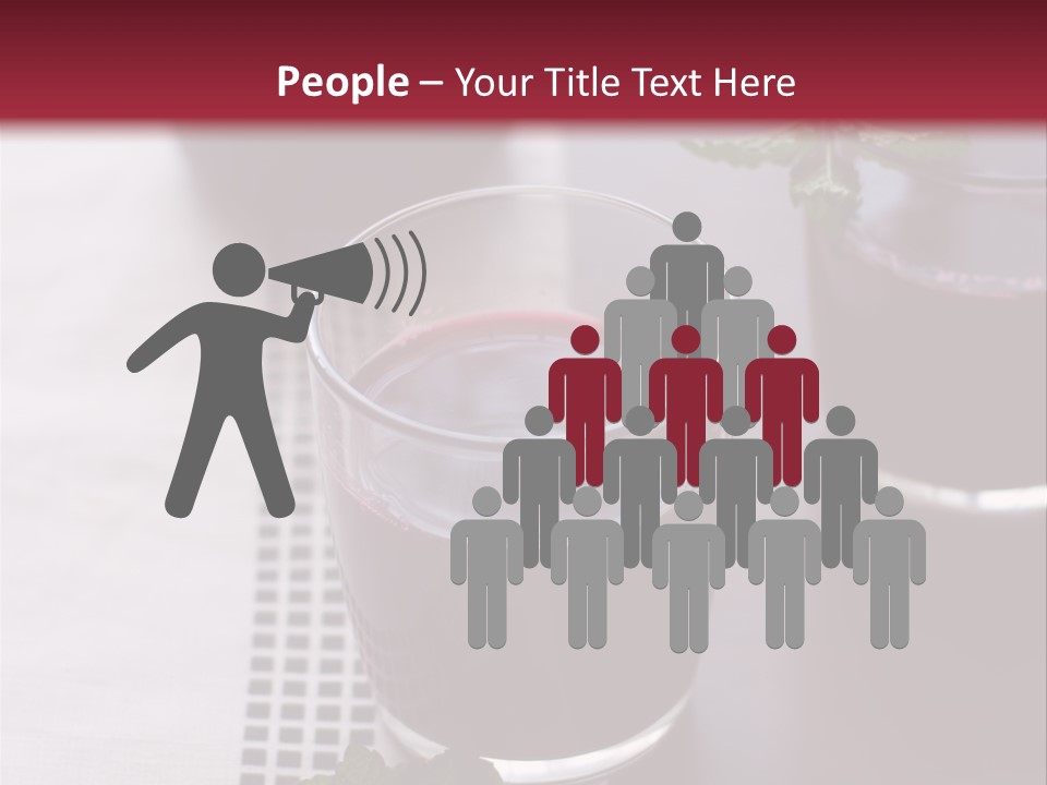 A Table Topped With Glasses Filled With Liquid PowerPoint Template