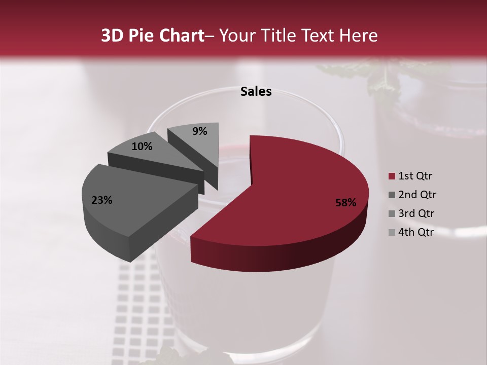A Table Topped With Glasses Filled With Liquid PowerPoint Template