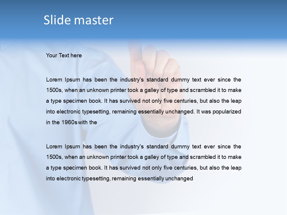 Ancient Bronze Blue PowerPoint Template