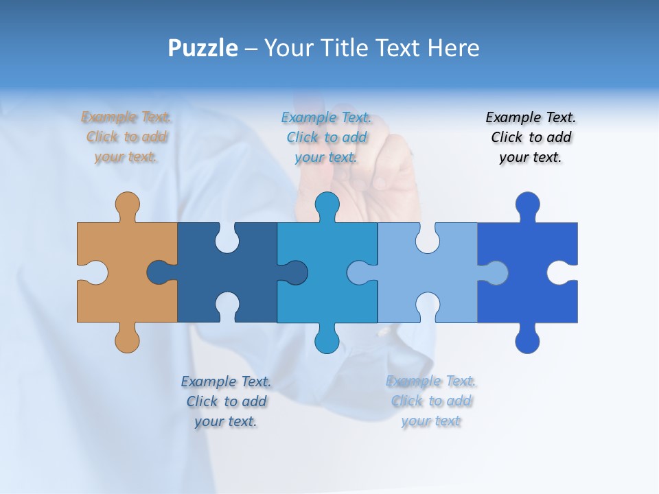 Ancient Bronze Blue PowerPoint Template