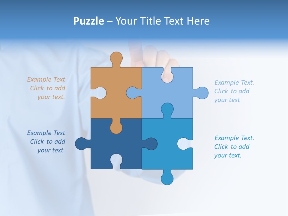 Ancient Bronze Blue PowerPoint Template