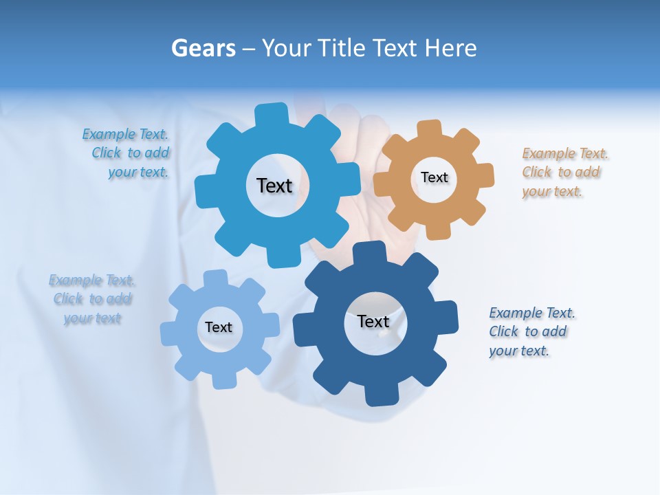 Ancient Bronze Blue PowerPoint Template