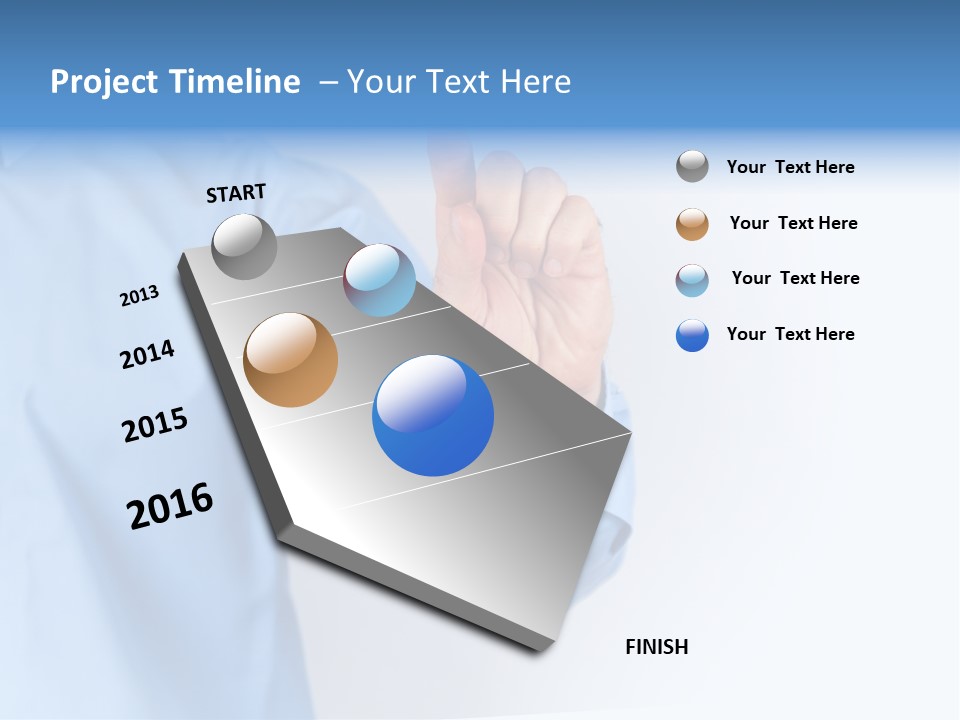 Ancient Bronze Blue PowerPoint Template