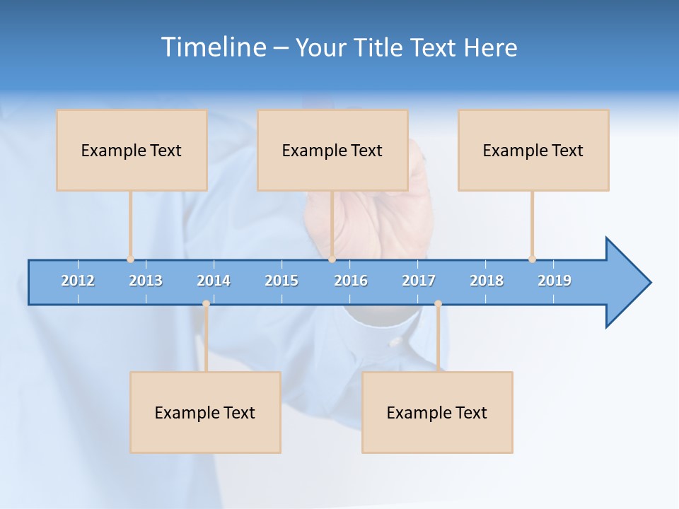 Ancient Bronze Blue PowerPoint Template
