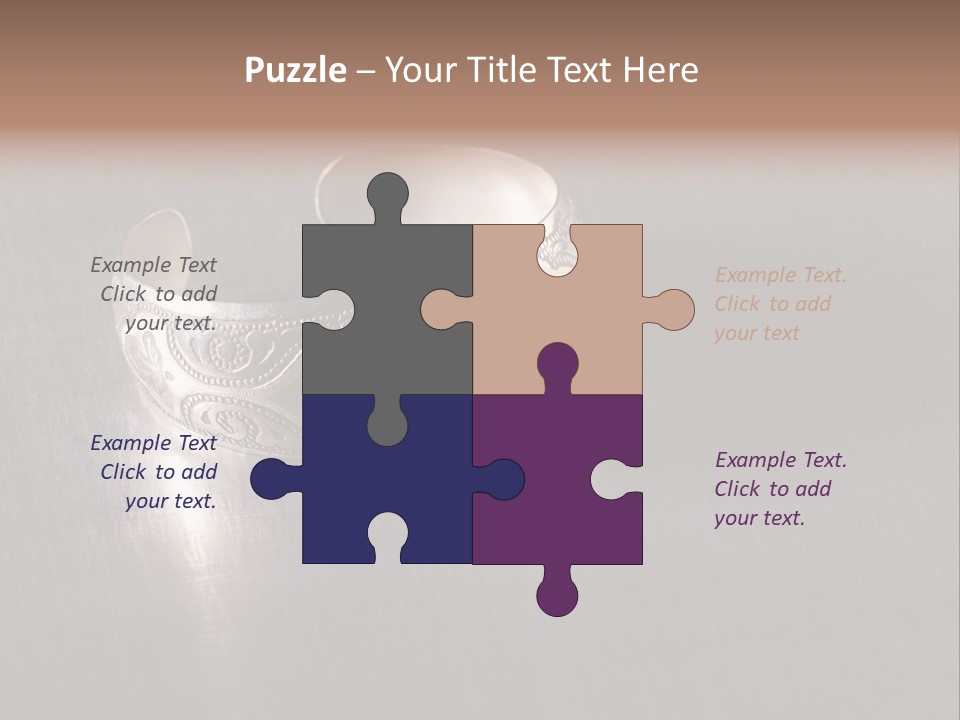 Ancient Bronze Blue PowerPoint Template