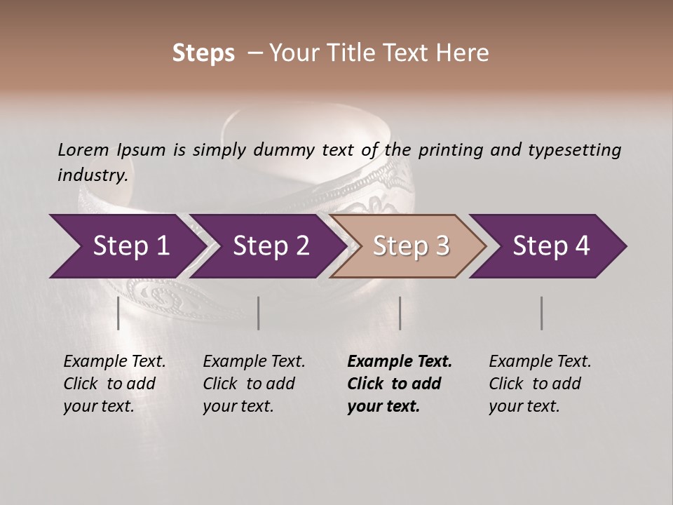 Ancient Bronze Blue PowerPoint Template