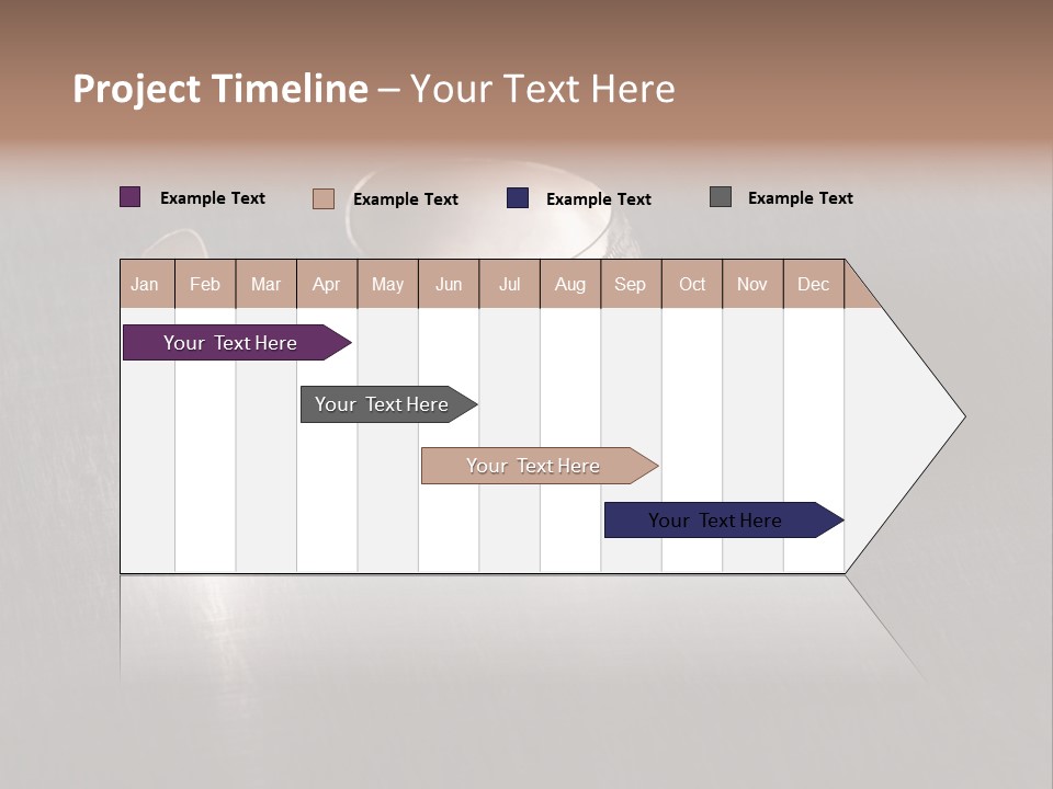 Ancient Bronze Blue PowerPoint Template