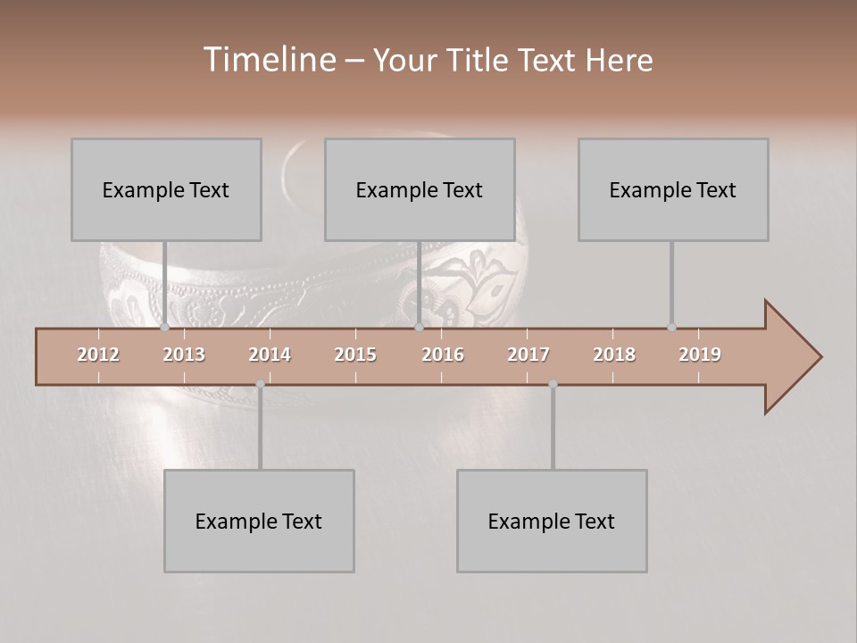 Ancient Bronze Blue PowerPoint Template