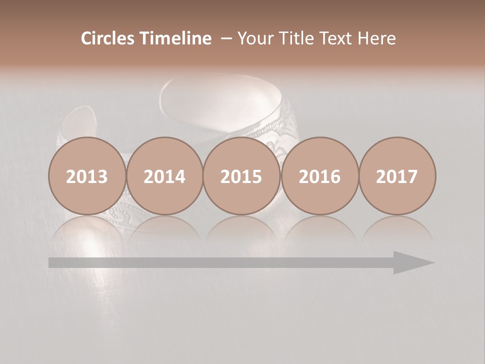 Ancient Bronze Blue PowerPoint Template