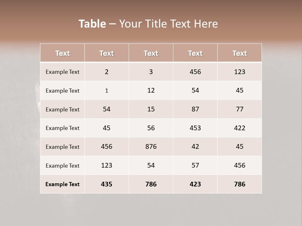 Ancient Bronze Blue PowerPoint Template